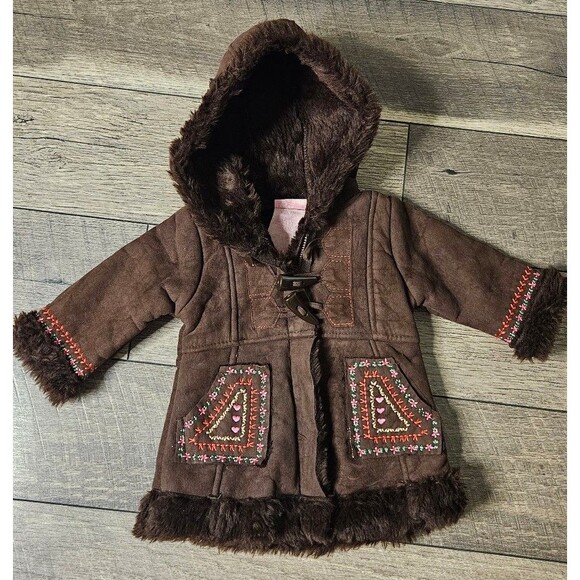 Nannette Kids Coat Winter Faux Fur 12 Months 90s Y2K - Picture 2 of 12
